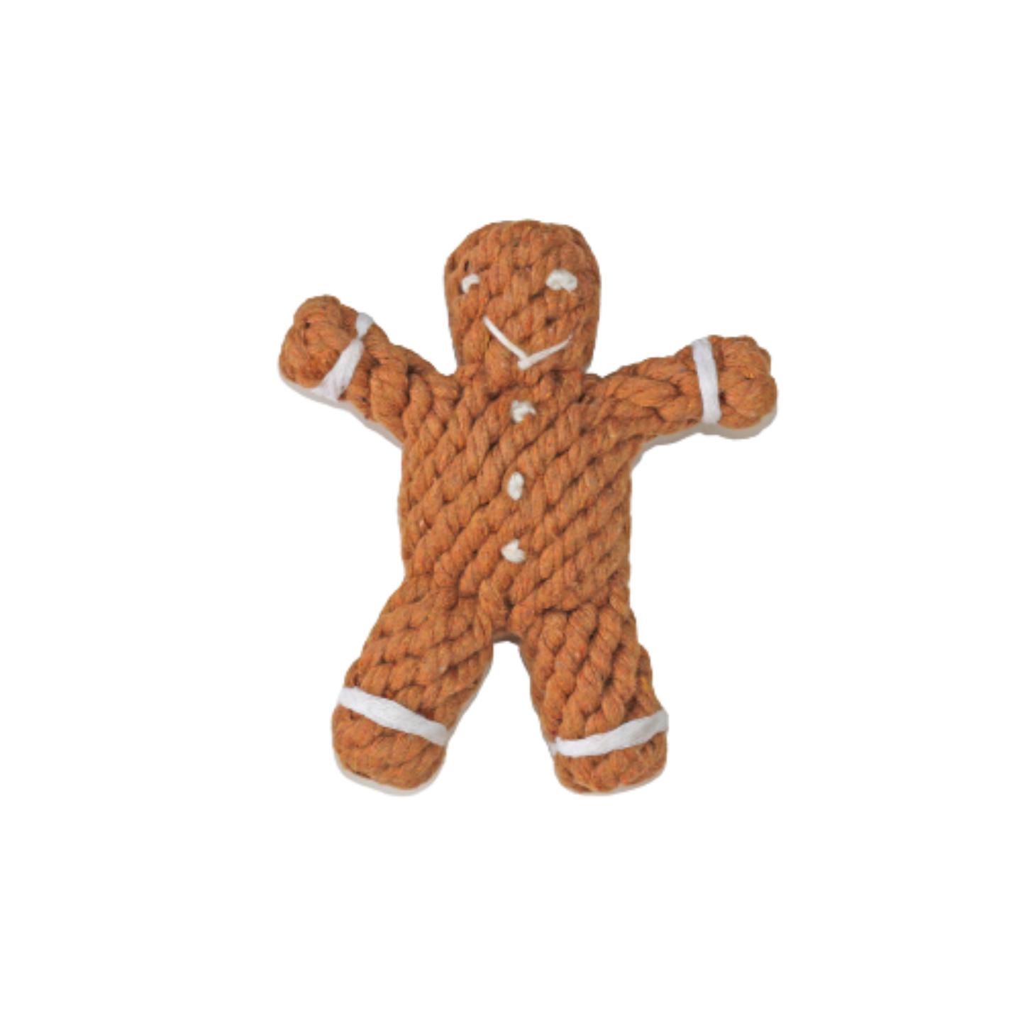 Gingerbread Man Rope Dog Toy