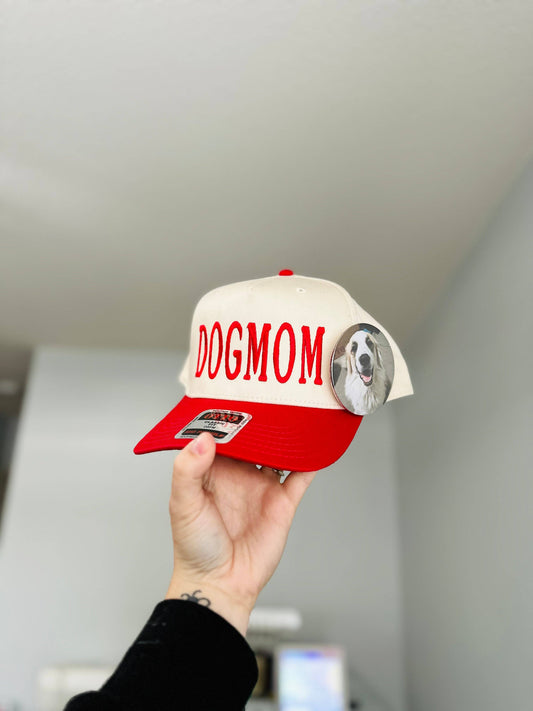 DOG MOM Embroidered Trucker Hat