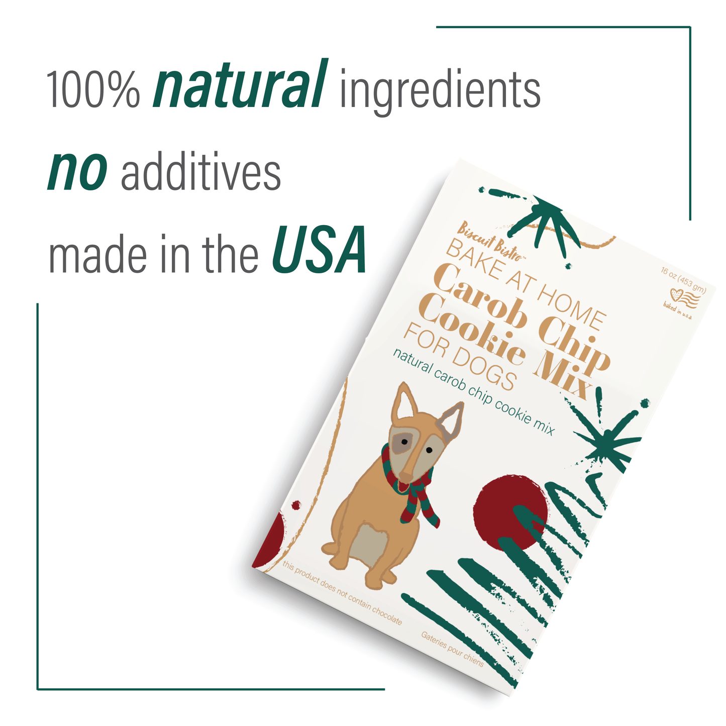 Holiday Bake at Home - Carob Chip Cookie Mix for Dogs