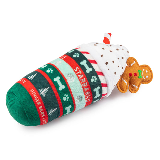 Ginger Bark Latte Christmas Dog Toy