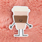 Coffee Doodle Decal Sticker