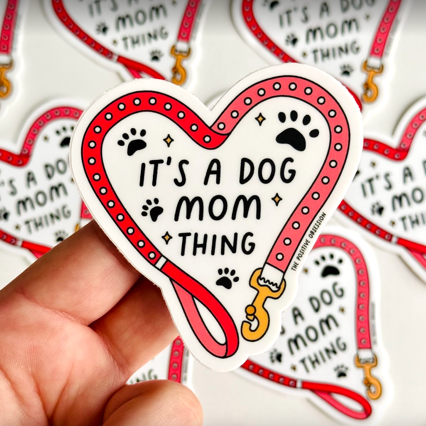 Dog Mom Vinyl Sticker