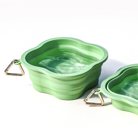 Collapsible Water Bowl | Clover Green