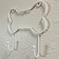 White Metal Bone Wall Hook