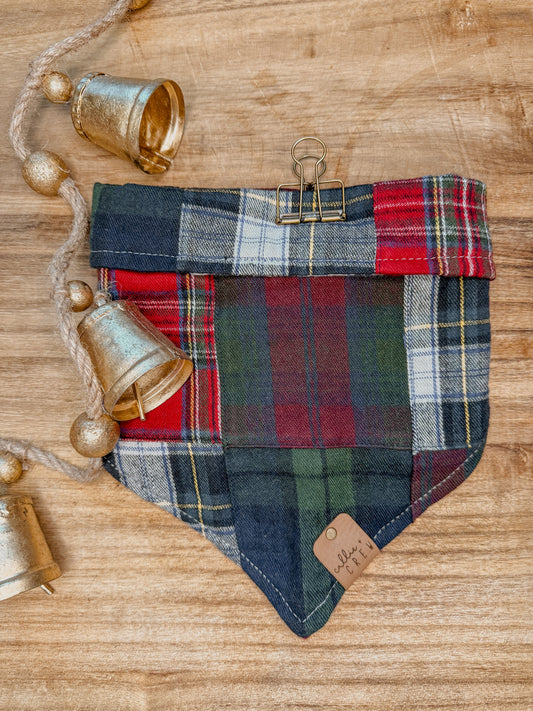 Plaid Patchwork Bandana