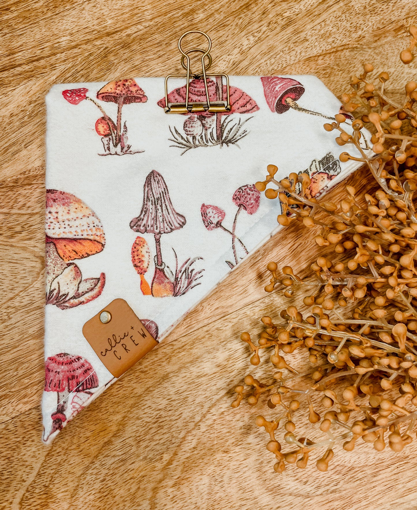 Whimsical Mushroom Bandana