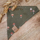 Olive Mushroom Bandana