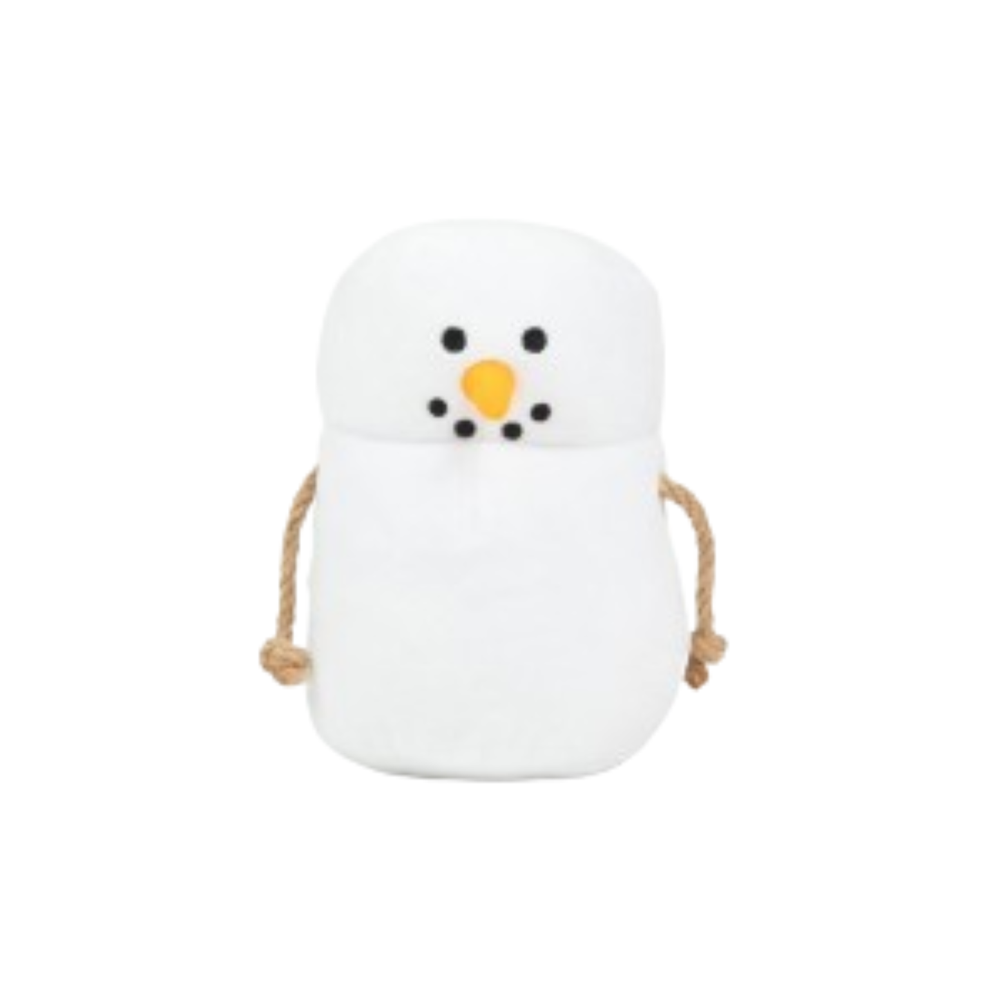 Marshmallow Snowman Rope & Plush Dog Toy