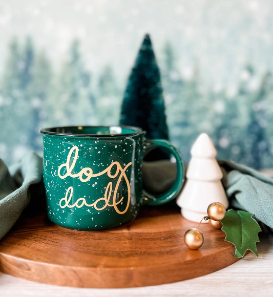 Green Dog Dad Campfire Mug