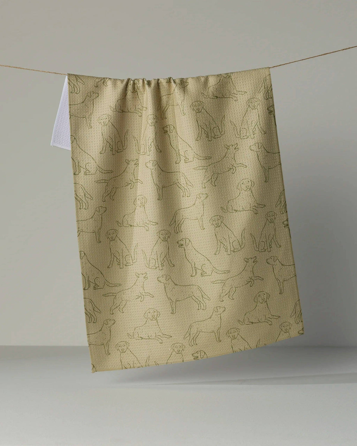 Lab Pups Tea Towel