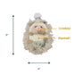 Holiday Hedgehog with Squeaker Dog Toy