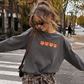 Mini Pumpkins Embroidered Sweatshirt