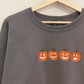 Mini Pumpkins Embroidered Sweatshirt