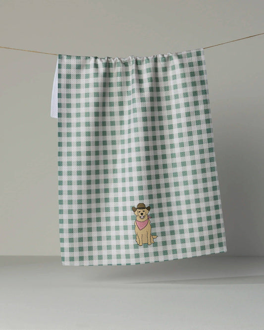 Golden Western Tea Towel