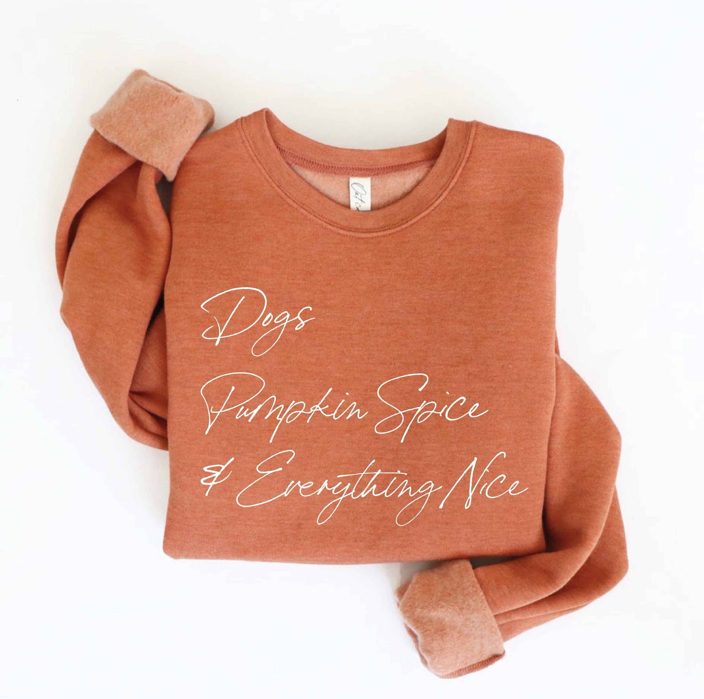 Dogs, Pumpkin Spice, and Everything Nice Sweatshirt