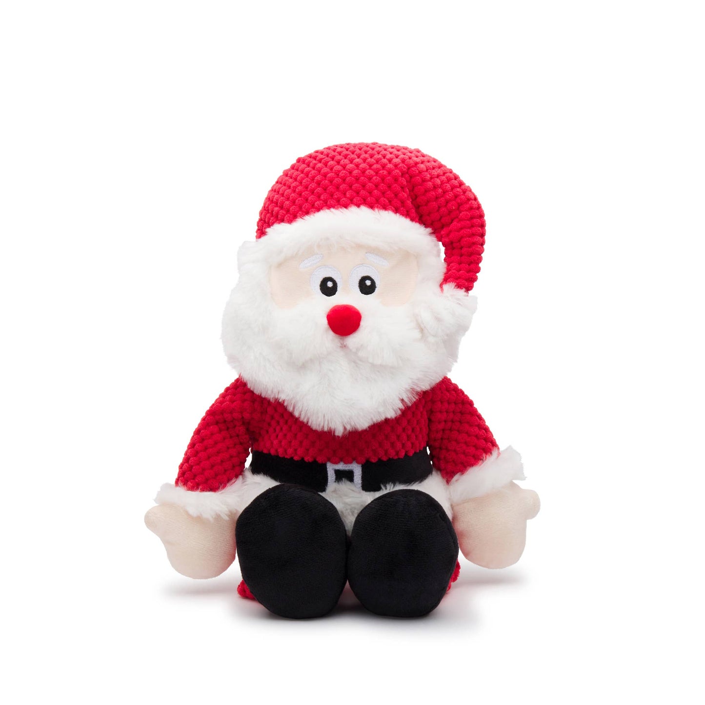 Christmas Santa Floppy Plush Dog Toy