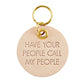 Call My People - Leather Pet Tag