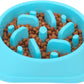 Slow Feeder Dog Bowl: Blue