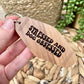 Stressed and Dog Obsessed Wood Motel Keychain