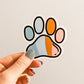 Colorful Paw Sticker
