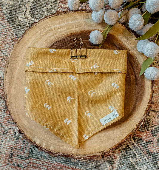 Honey Mustard Abstract Bandana