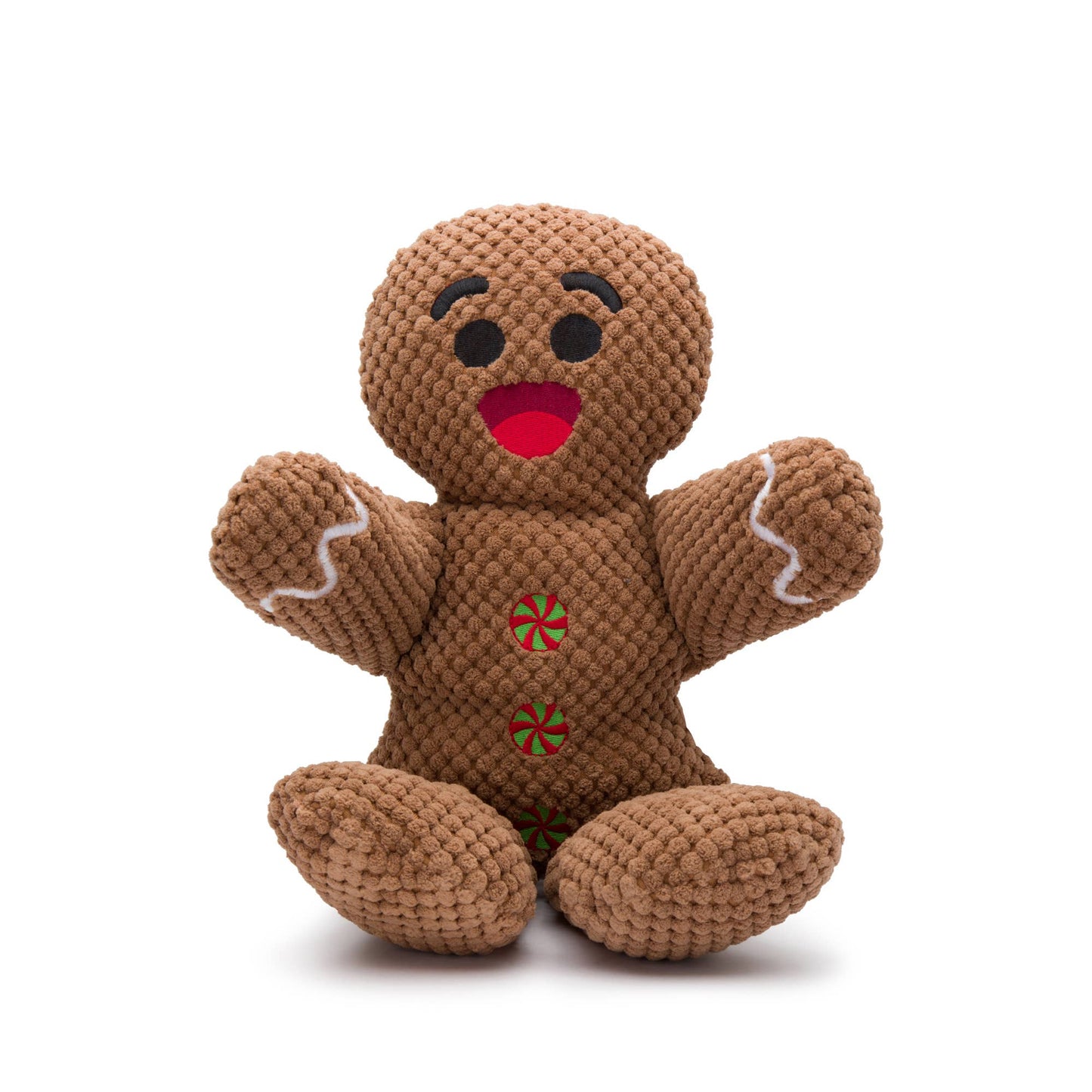 Christmas Gingerbread Floppy Plush Dog Toy