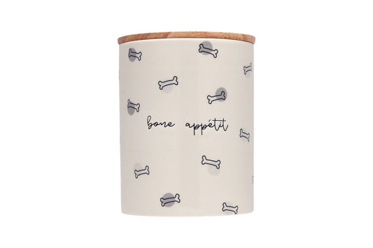 Bone Appetite Ceramic Treat Jar